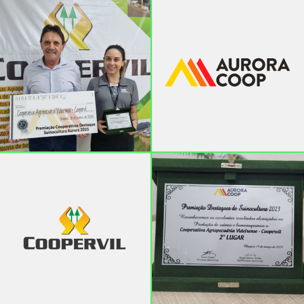 Premiação Cooperativas Destaque Suinocultura Aurora 2023