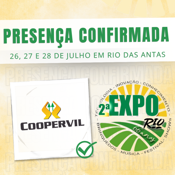 Coopervil tem presença confirmada na 2ª Expo Rio de Rio das Antas