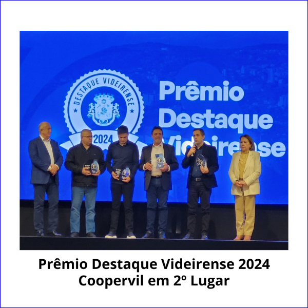 Prêmio Destaque Videirense - Categoria Valor Adicionado de ICMS 2024